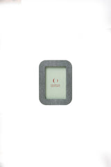 Faux Shagreen Round Photo Frame 10x6