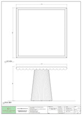 Wave Square Display Table