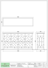 Trellis Library Sideboard