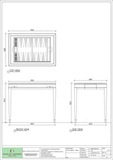 Raffles Backgammon Table