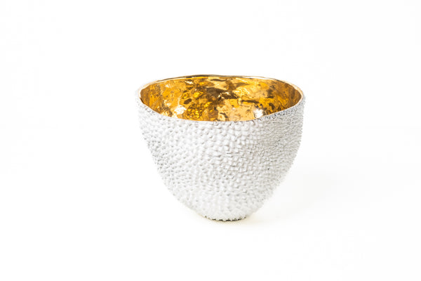 Jackfruit painted brass vases - large