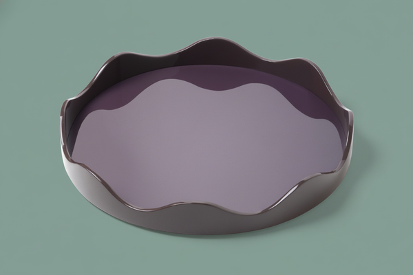 Wavy Lacquer Tray Medium