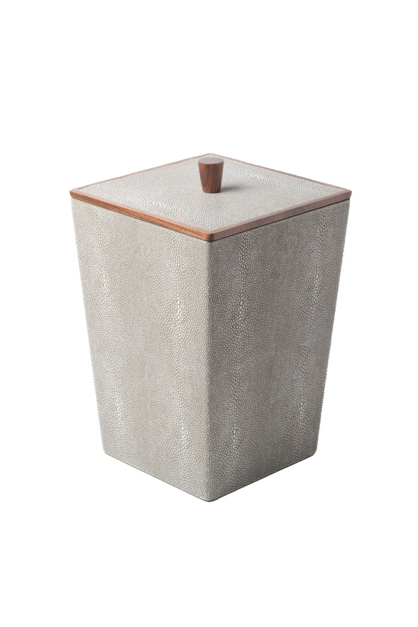 Faux Shagreen Watepaper Basket