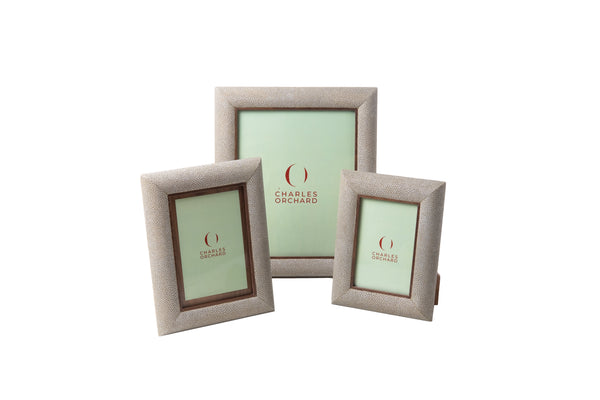 Faux Shagreen Photo Frame 10x6