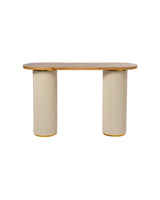 Burl Walnut Console Table