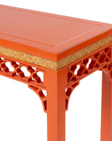 Trellis Fretwork Console Table