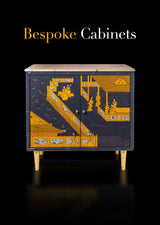 Hand Painted Chinoiserie Cabinet