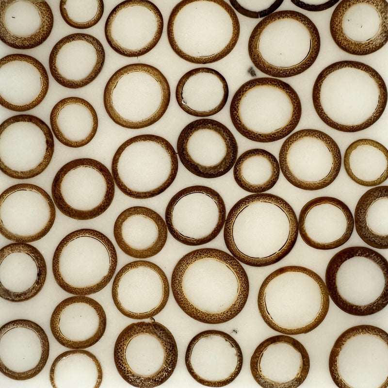 Bamboo Ring White Resin