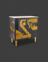 Hand Painted Chinoiserie Cabinet