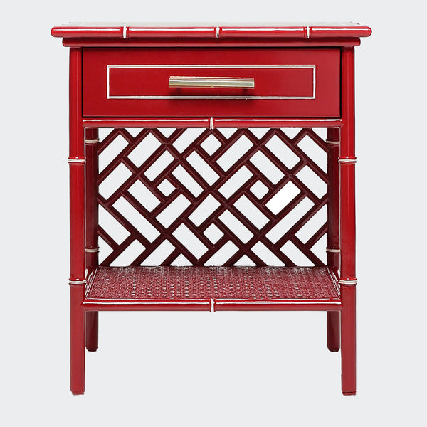 Trellis Bedside Table - Single Shelf