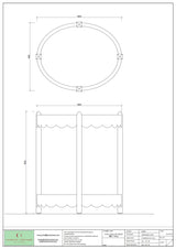 Wave Oval Side Table