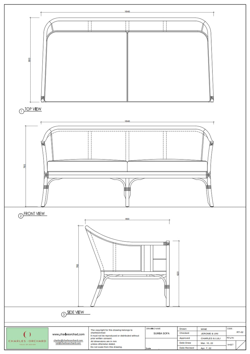 Sumba Rattan Sofa