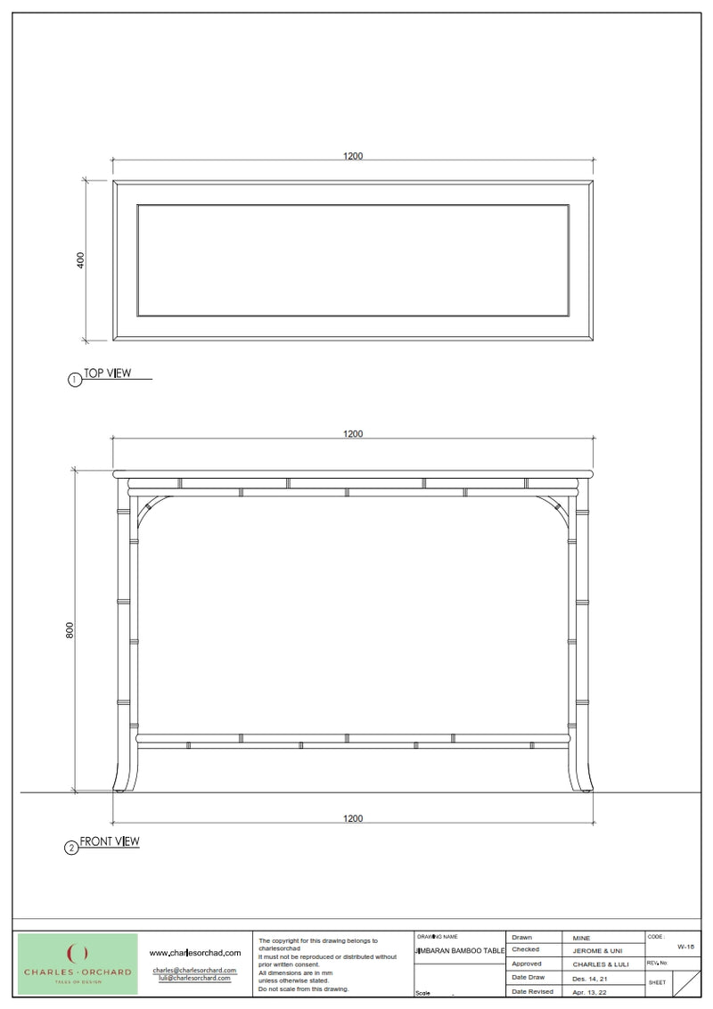 Jimbaran Console Table
